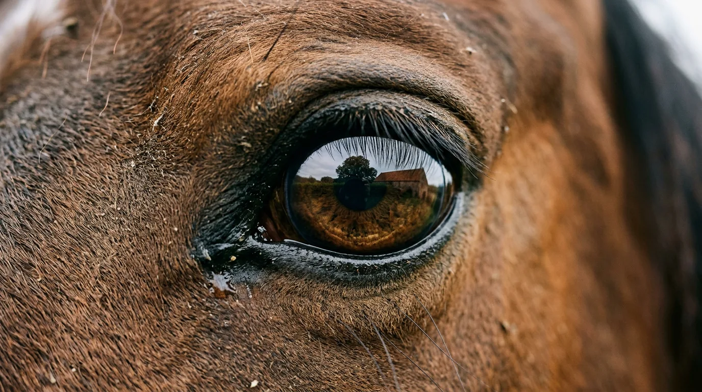 Un regard de cheval, Écuries de l'Abbaye, Villette-d'Anthon